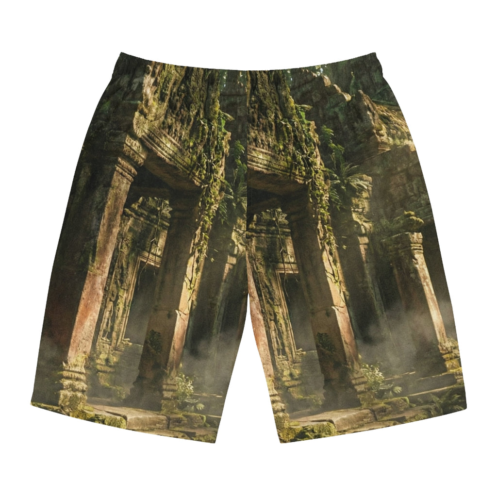 Men's Board Shorts - Temple Sanctuary | Echovira Gallery