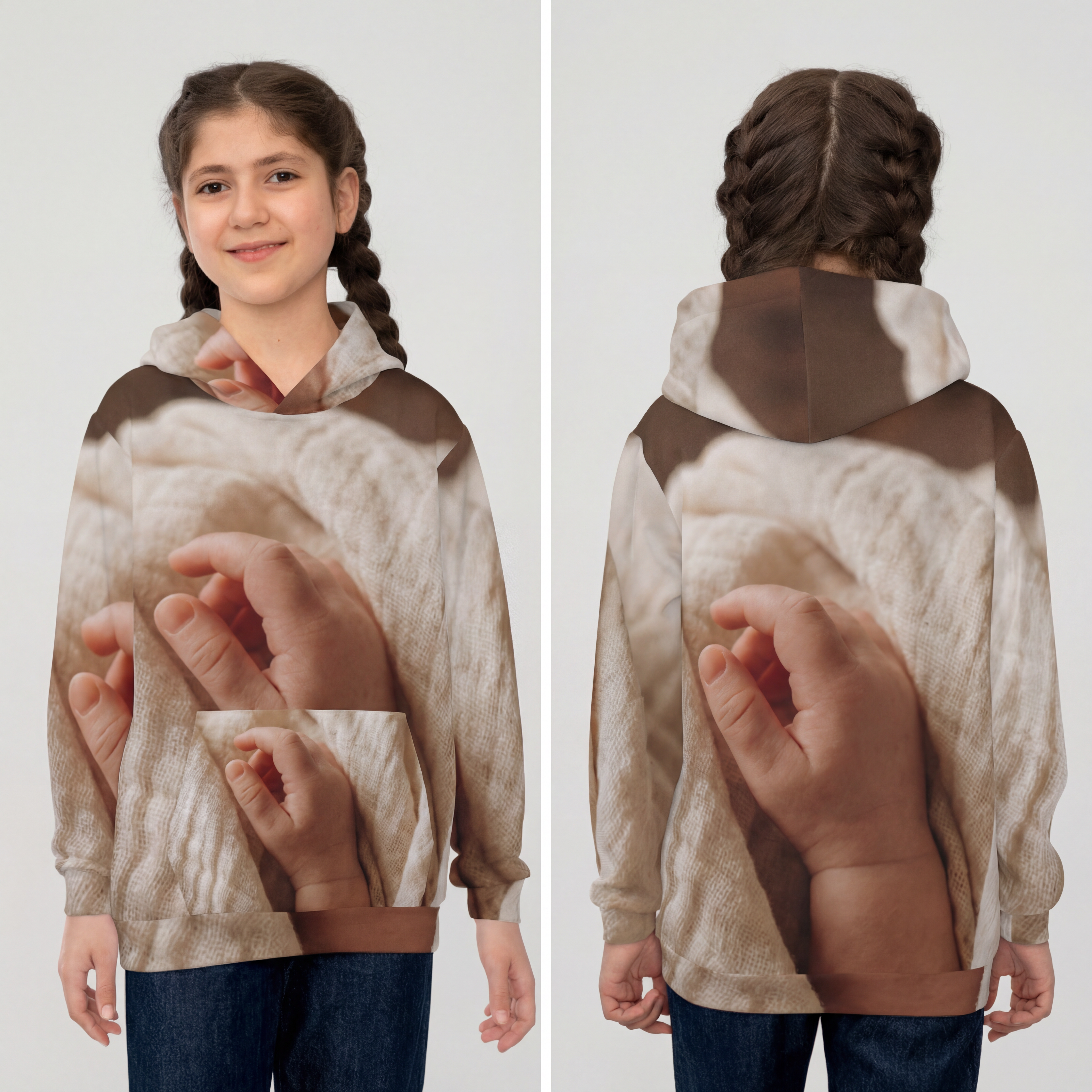 Children's Hoodie - Cozy Organic Cream