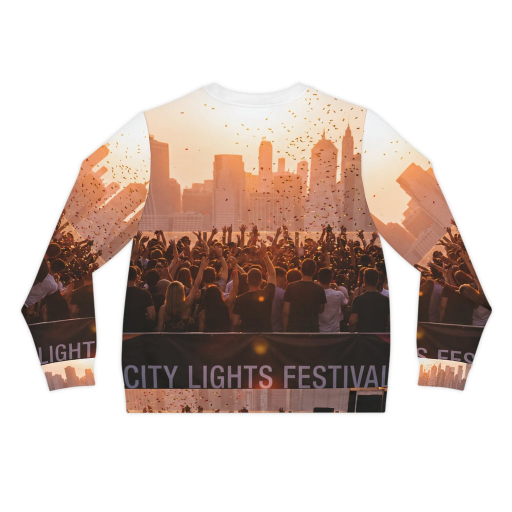 Men's Lightweight Sweatshirt - City Lights | Echovira...