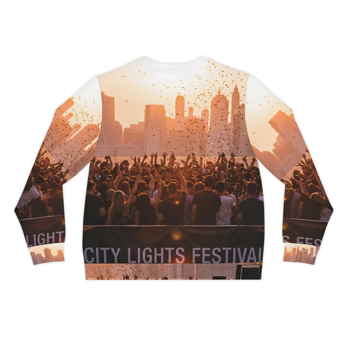 Men's Lightweight Sweatshirt - City Lights | Echovira...