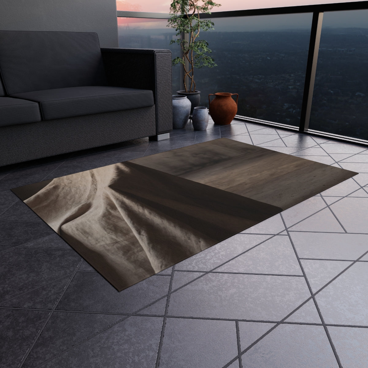 Outdoor Rug - Solitary Drape Courtyard Ground | Echovira...