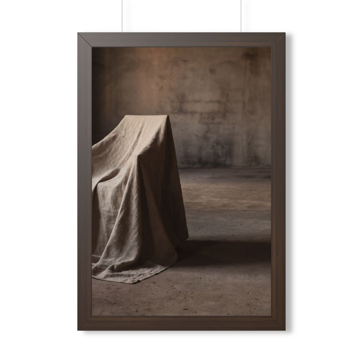 Framed Vertical Poster - Draped Silence Still Life Art... |...
