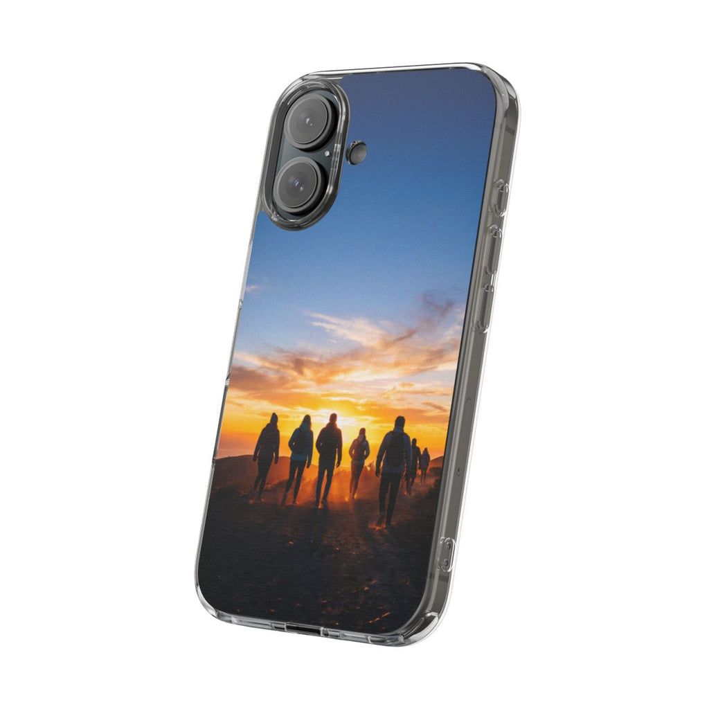 Clear Impact-Resistant Case - Sunset Peaks