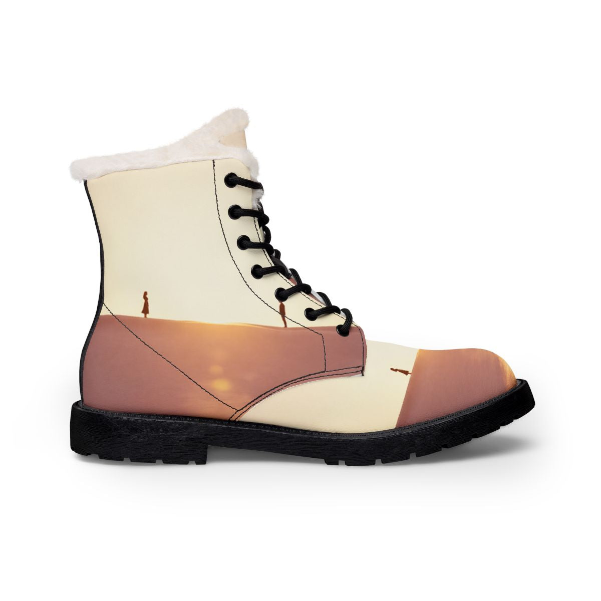 Women's Desert Dune Silhouette Fur Boots