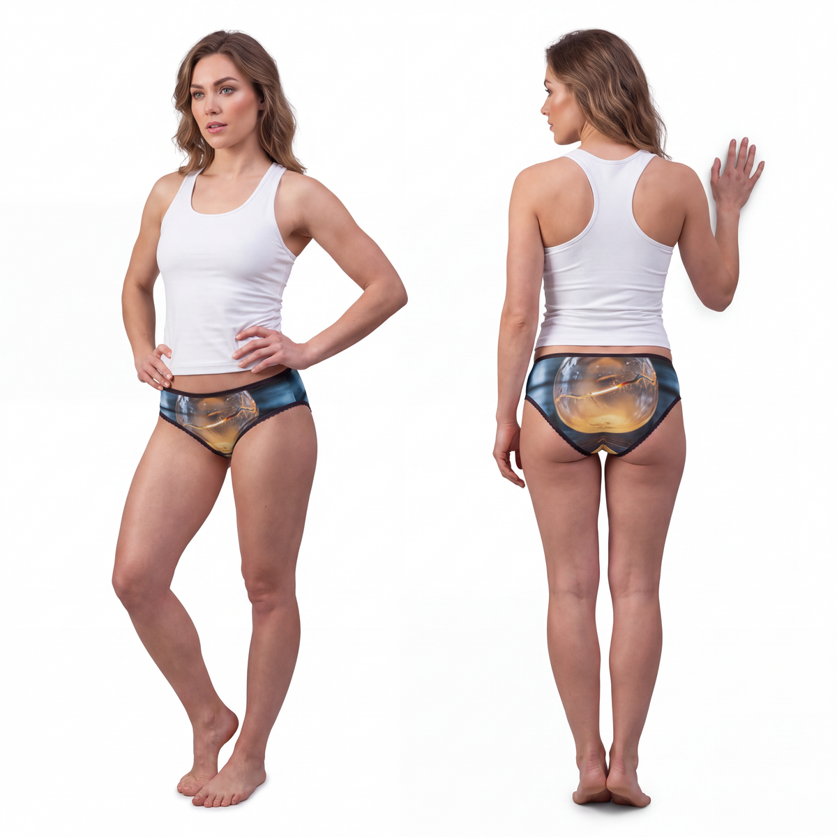 Women's Briefs - Radiant Sphere Modern Underwear | Echovira...