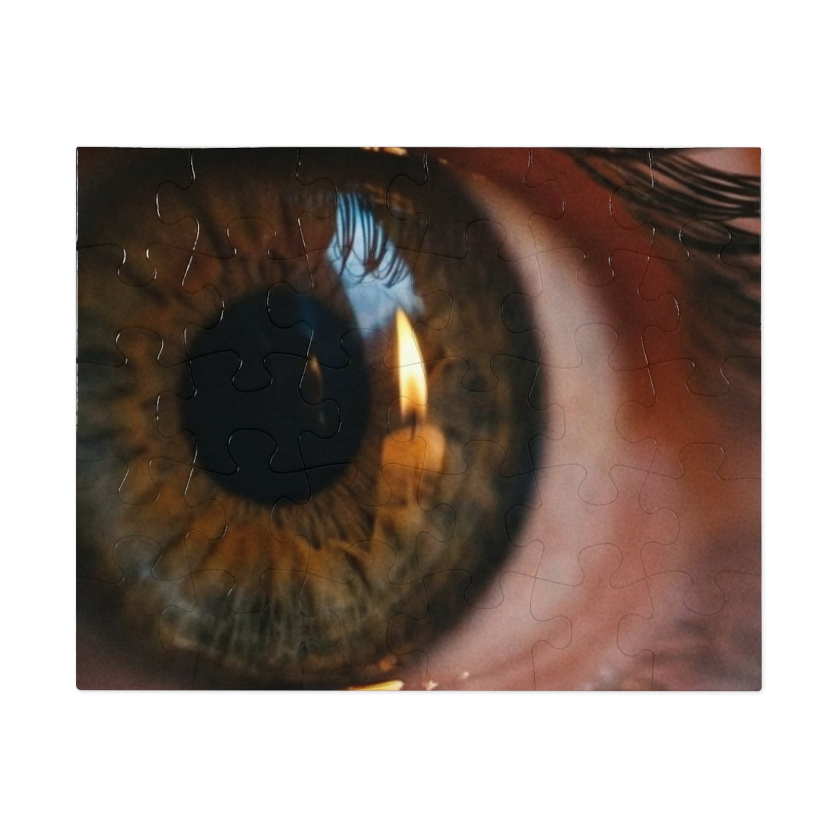 Jigsaw Puzzle with Tin - Amber Iris Reflection Fine Art... |...