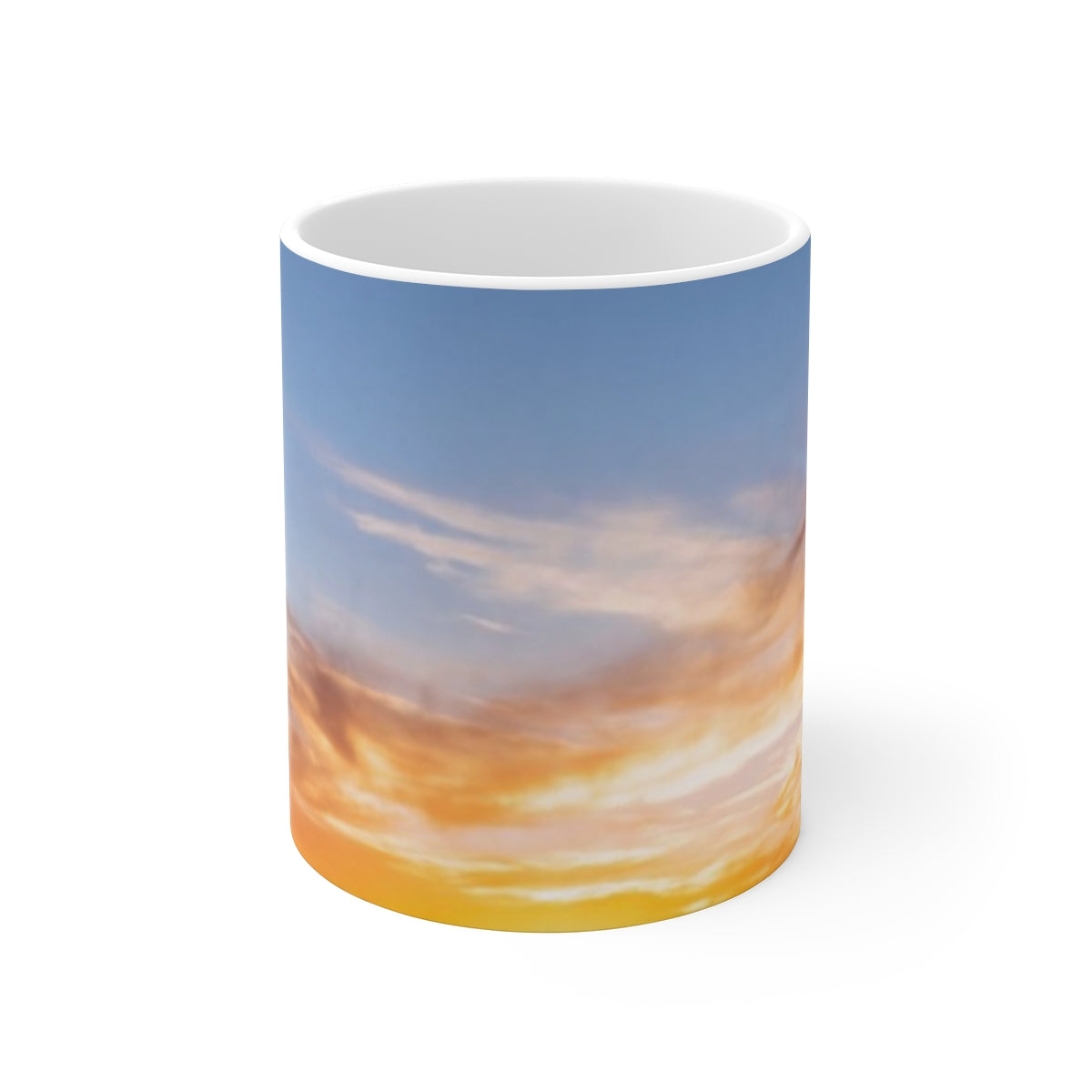 White Mug - Golden Hour Ascent | Echovira Gallery