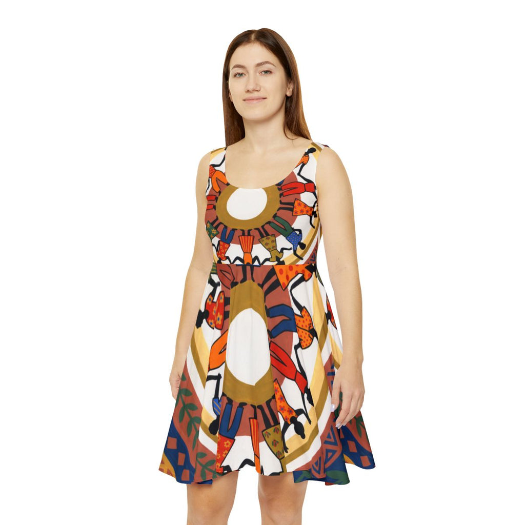 Women's Skater Dress - Unity Mandala Folk Art | Echovira...