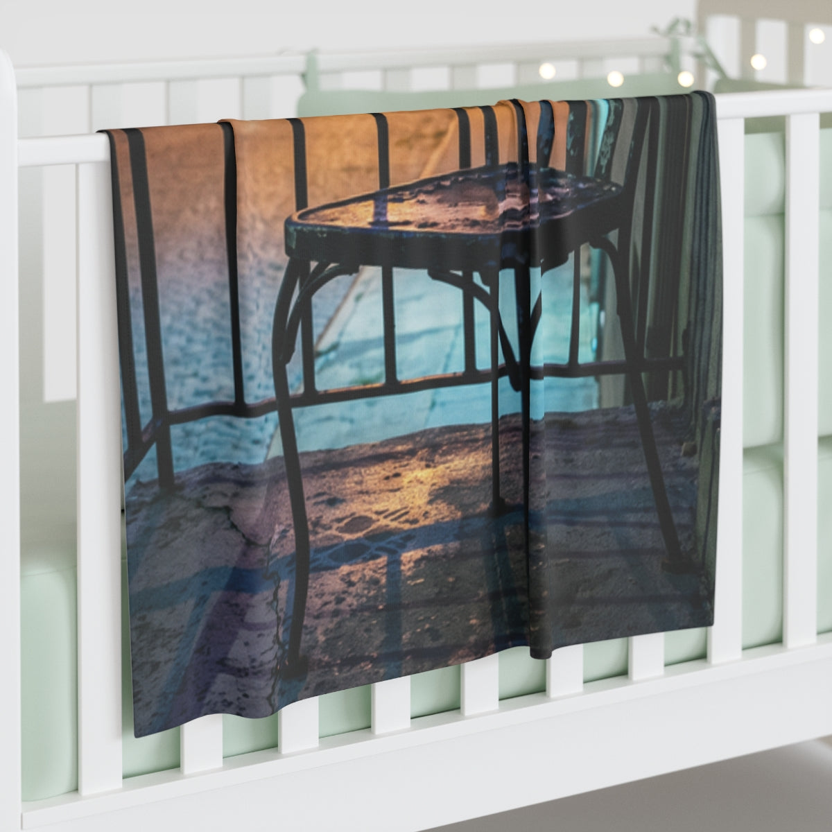 Urban Balcony Dusk Baby Swaddle Blanket