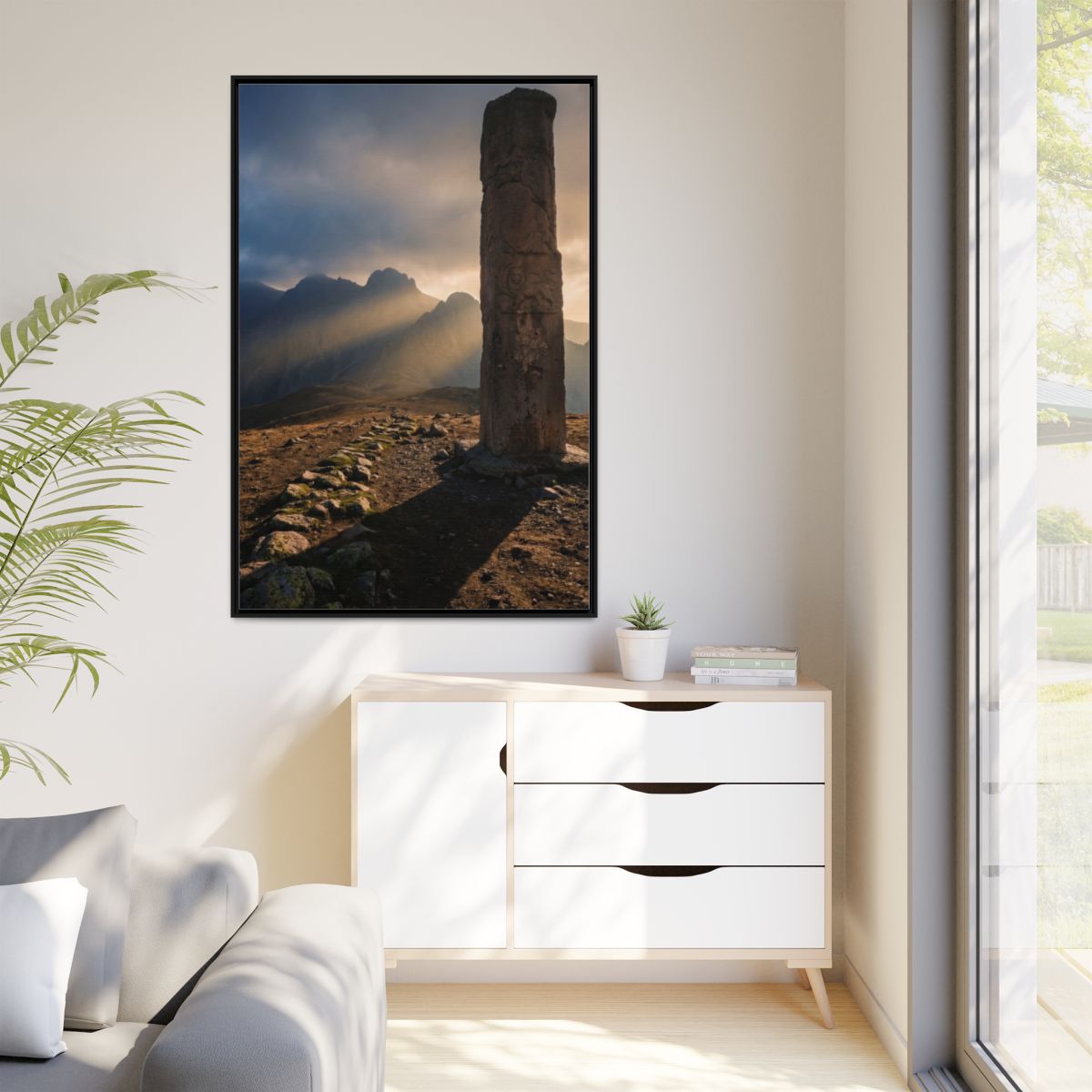 Matte Canvas, Framed - Mystic Monolith Ancient Persian... |...
