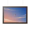 Framed Horizontal Poster - Horizon Sky Calm — Walnut (14×11...