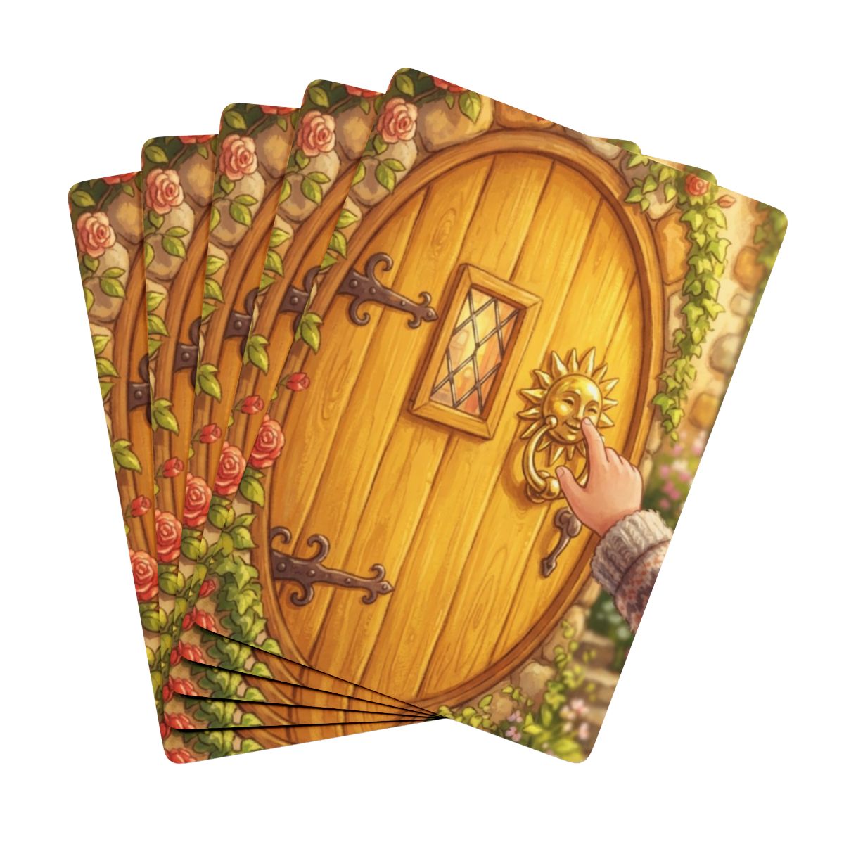 Poker Playing Cards - Storybook Cottage Door | Echovira...