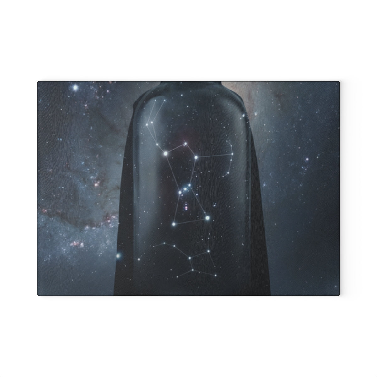 Glass Cutting Board - Cosmic Sentinel Orion Constellation......