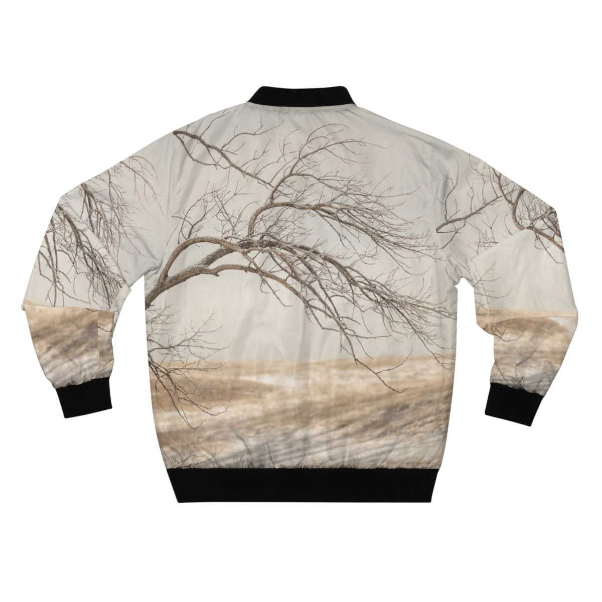 Men's Bomber Jacket - Winter Branch Solitude Landscape |...