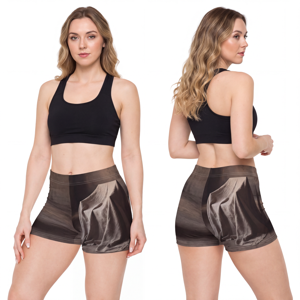 Women's Shorts - Draped Silence Still Life Art - Shadowed......