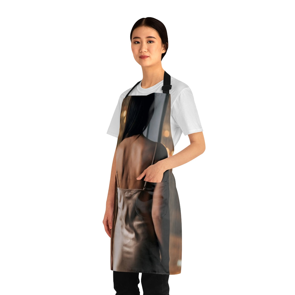 Apron - Evening City Glow Kitchen | Echovira Gallery