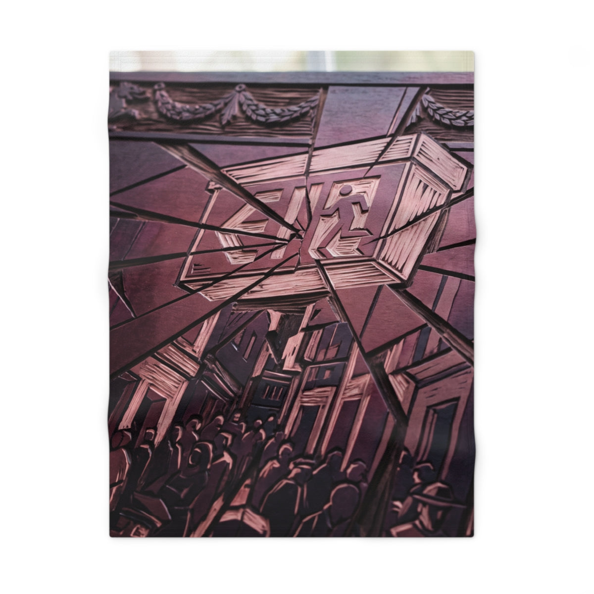 Urban Labyrinth Architecture Fleece Baby Blanket