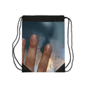 Rainy City Window Art Drawstring Bag