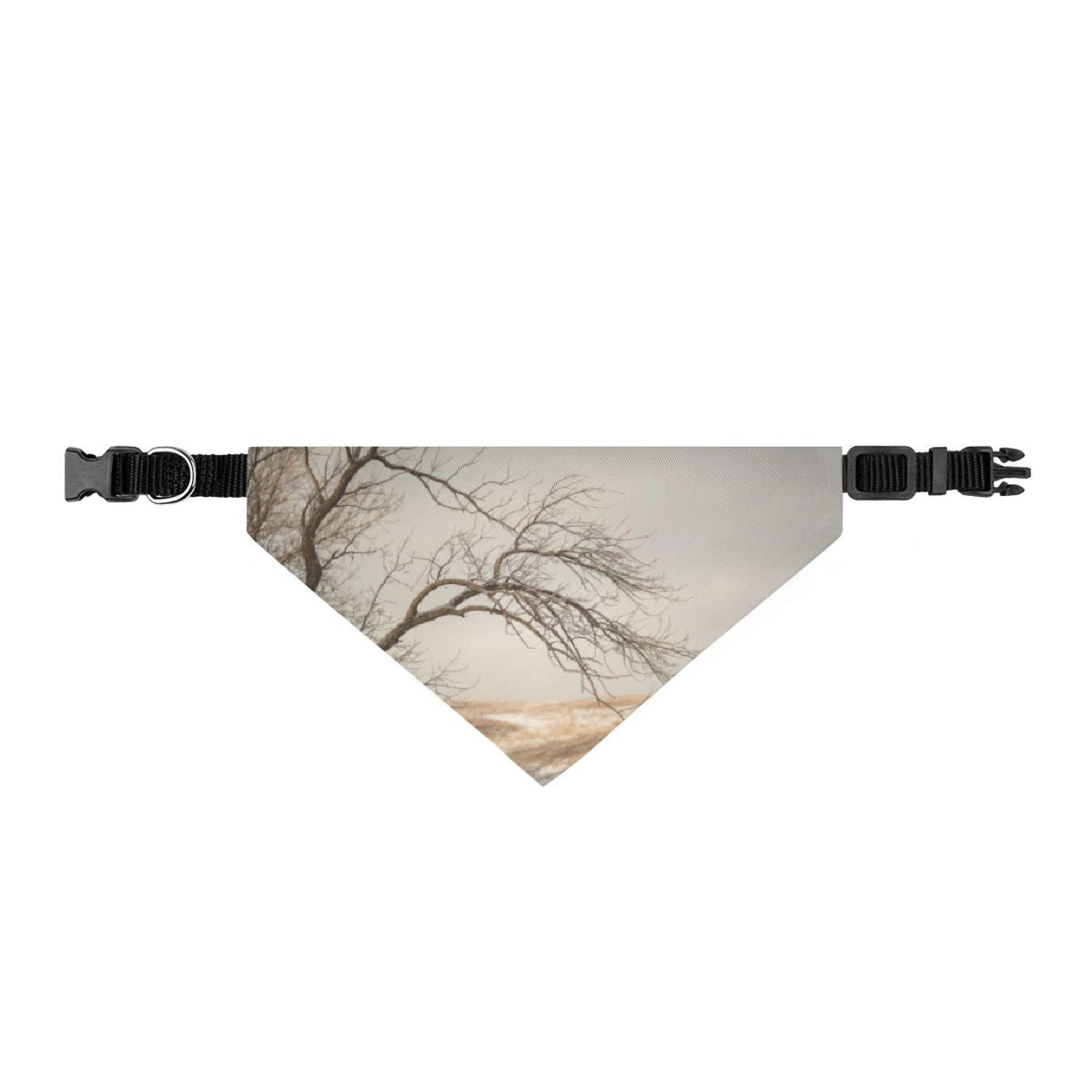 Clip-on Pet Bandana - Winter Branch Solitude Landscape |...