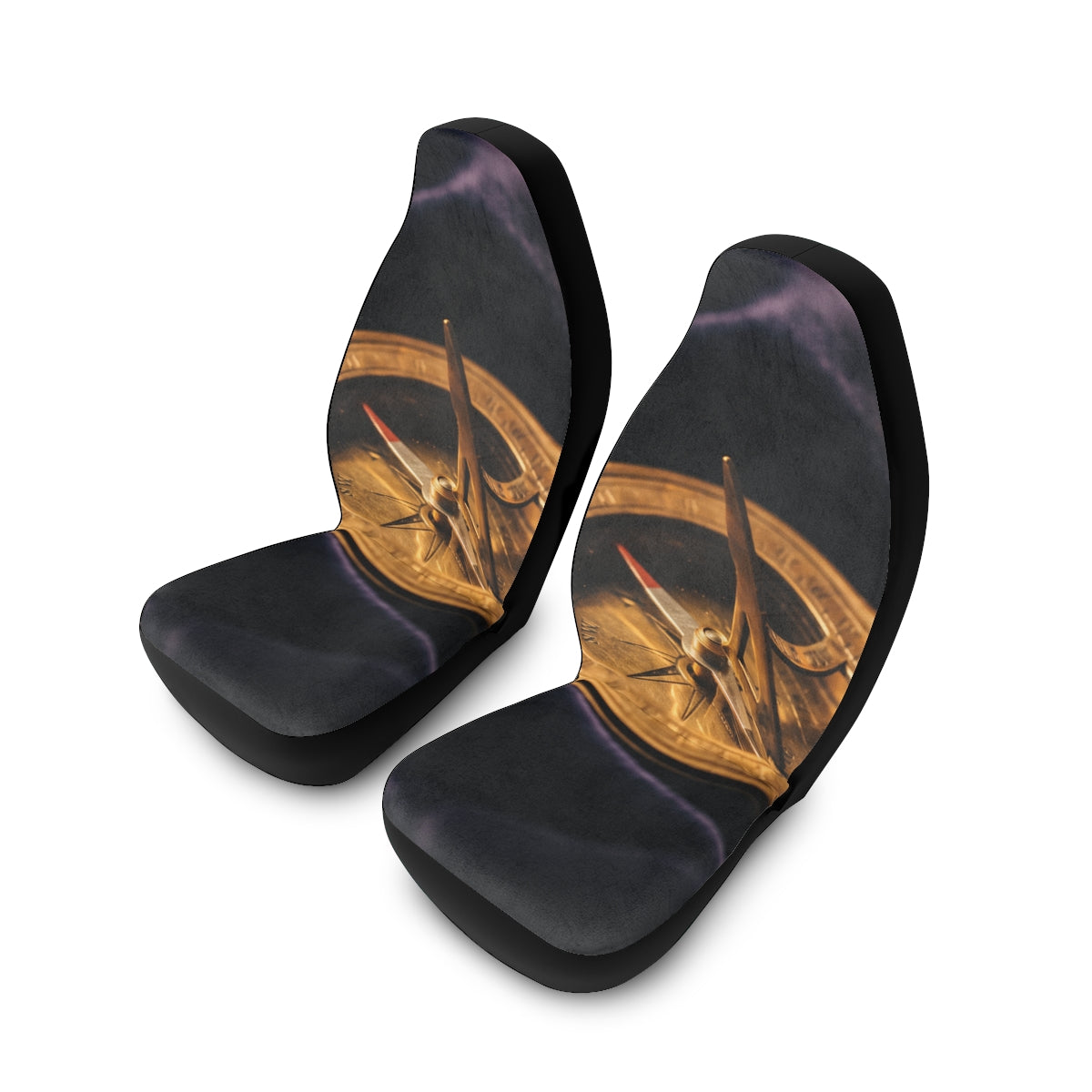Vintage Brass Sundial Car Seat Covers