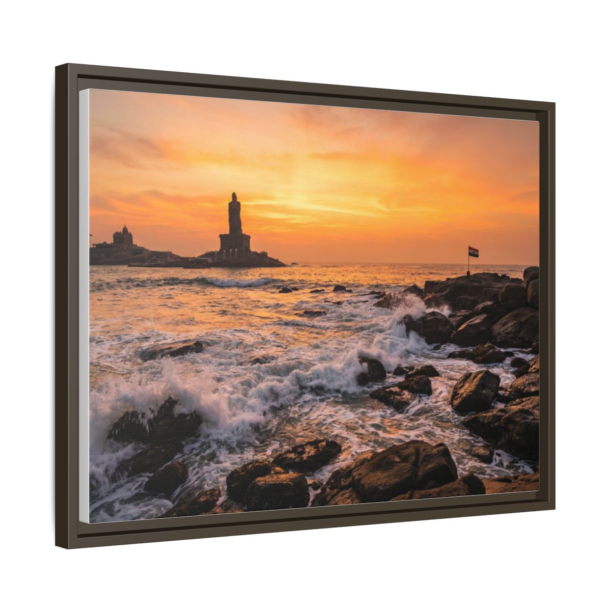 Framed Matte Canvas - Majestic Golden Coast