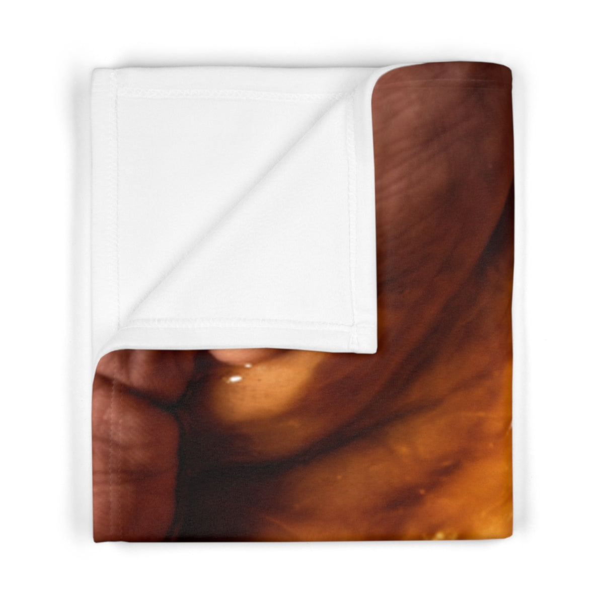 Golden Amber Nectar Soft Fleece Baby Blanket