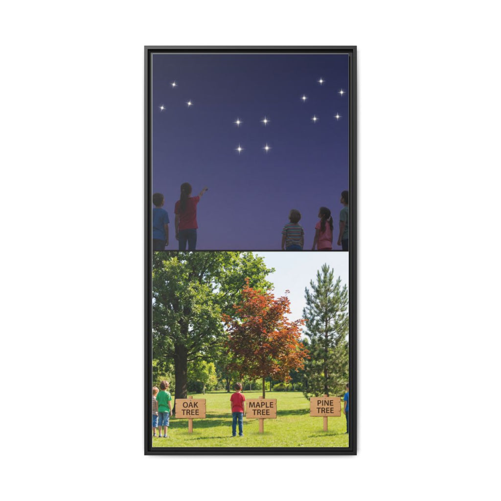 Gerahmte Leinwand (matt) - Discovery — Schwarz / 3,18 cm