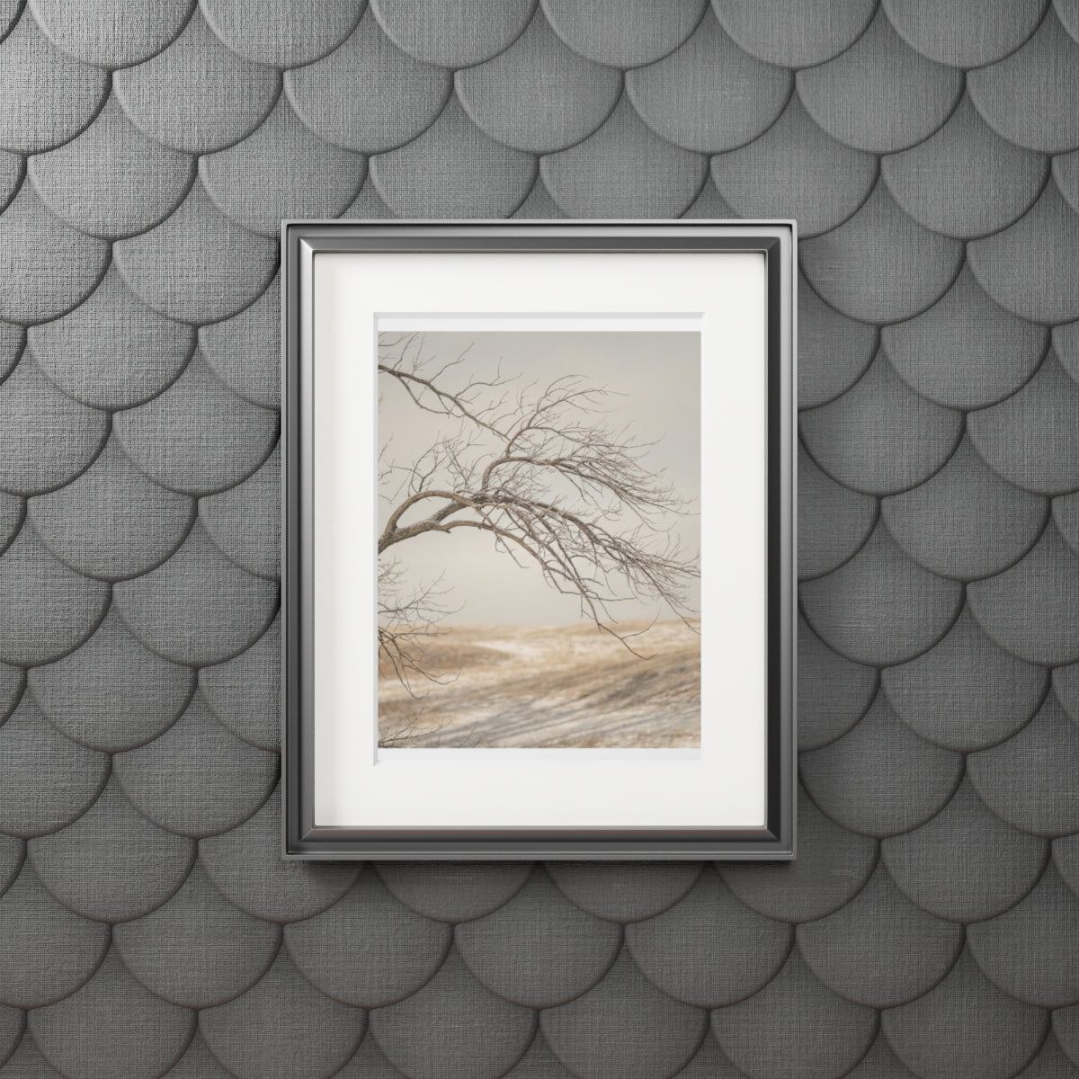 Framed Fine Art Print - Hushed Winter — Portrait