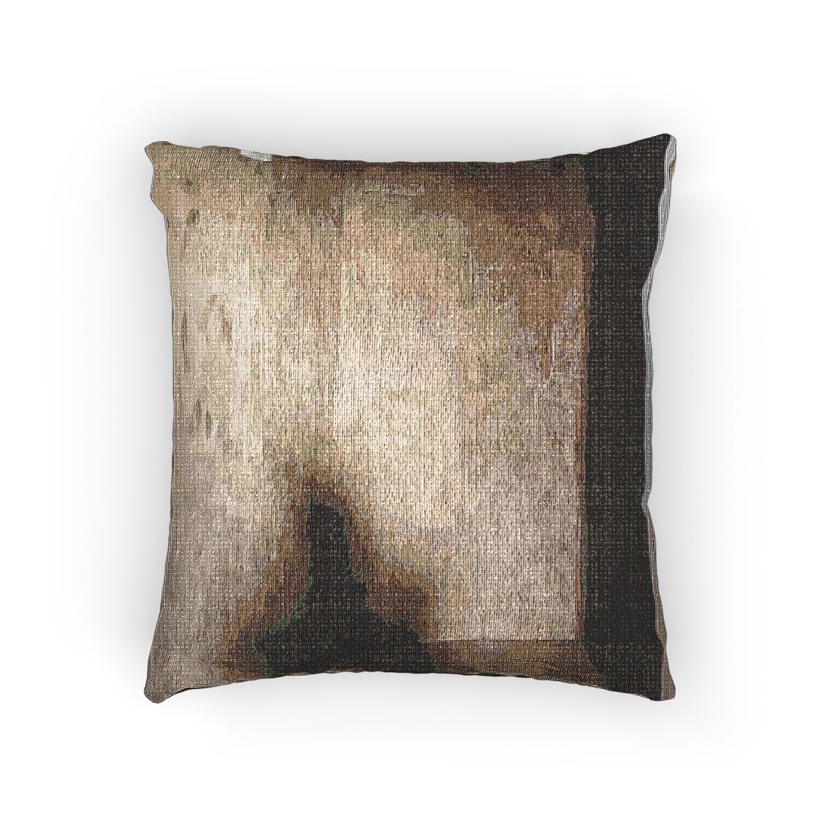 Woven Pillow - Shadows of the Citadel moody architectural......