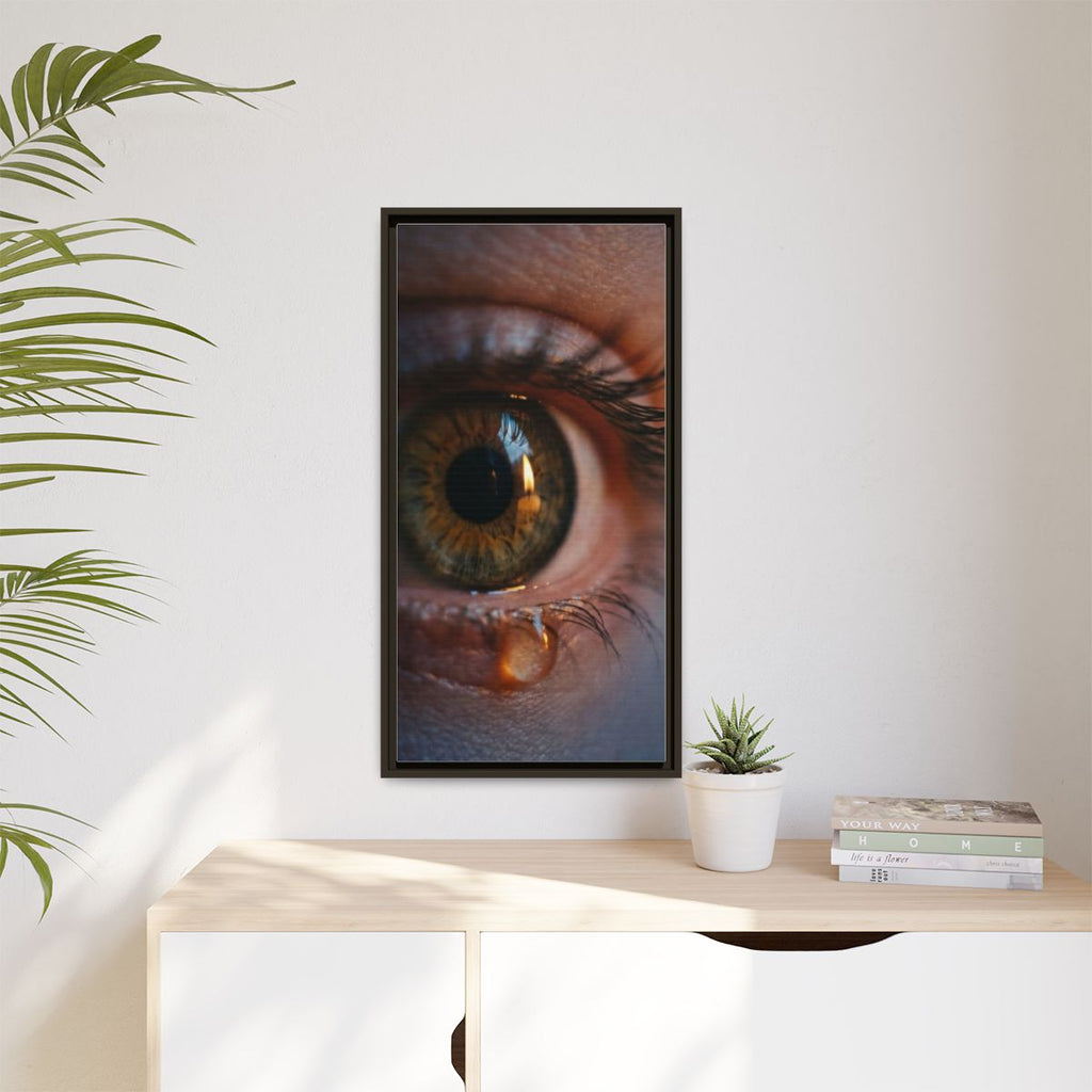 Matte Canvas, Framed - Luminous Tear