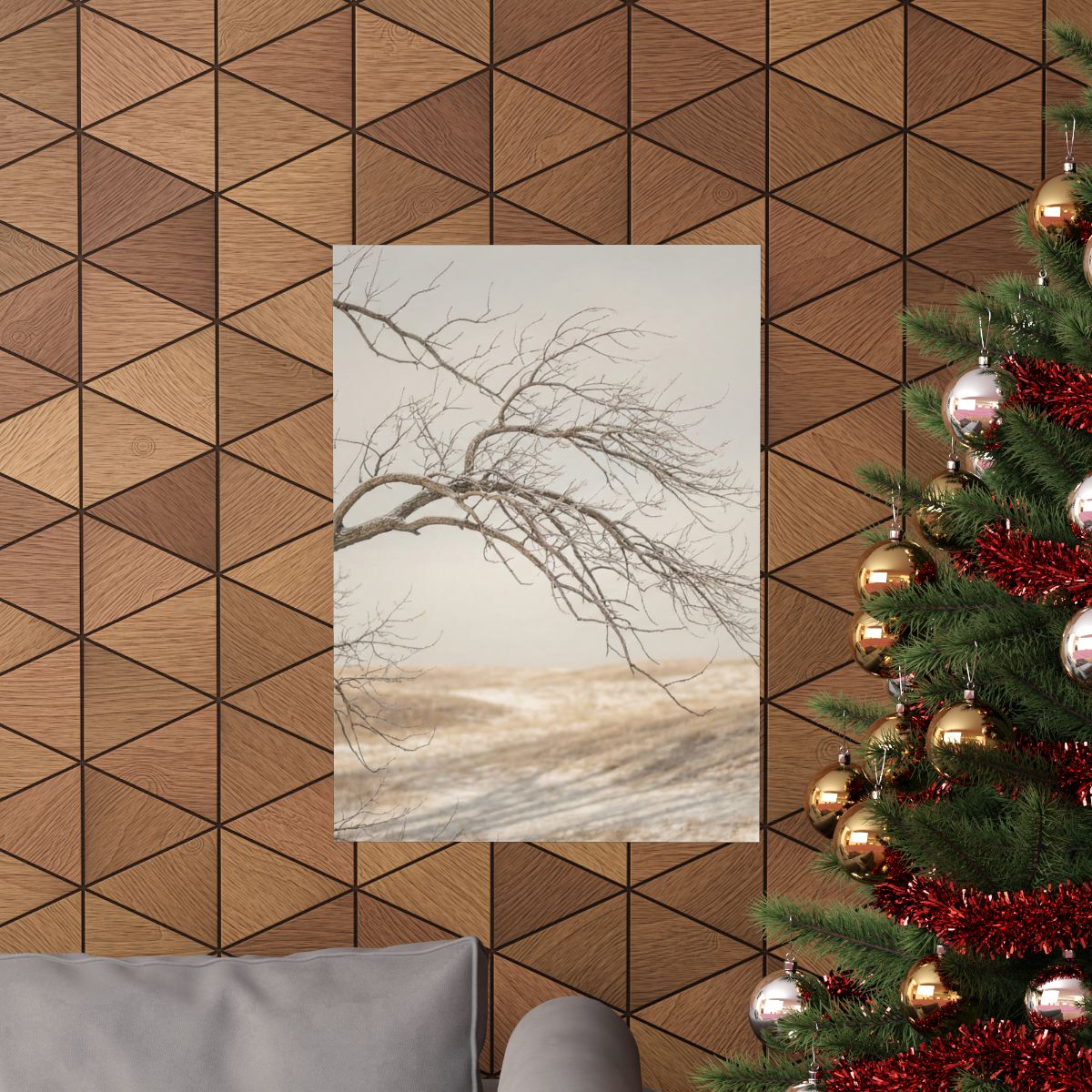 Matte Vertical Posters - Winter Branch Solitude Landscape......