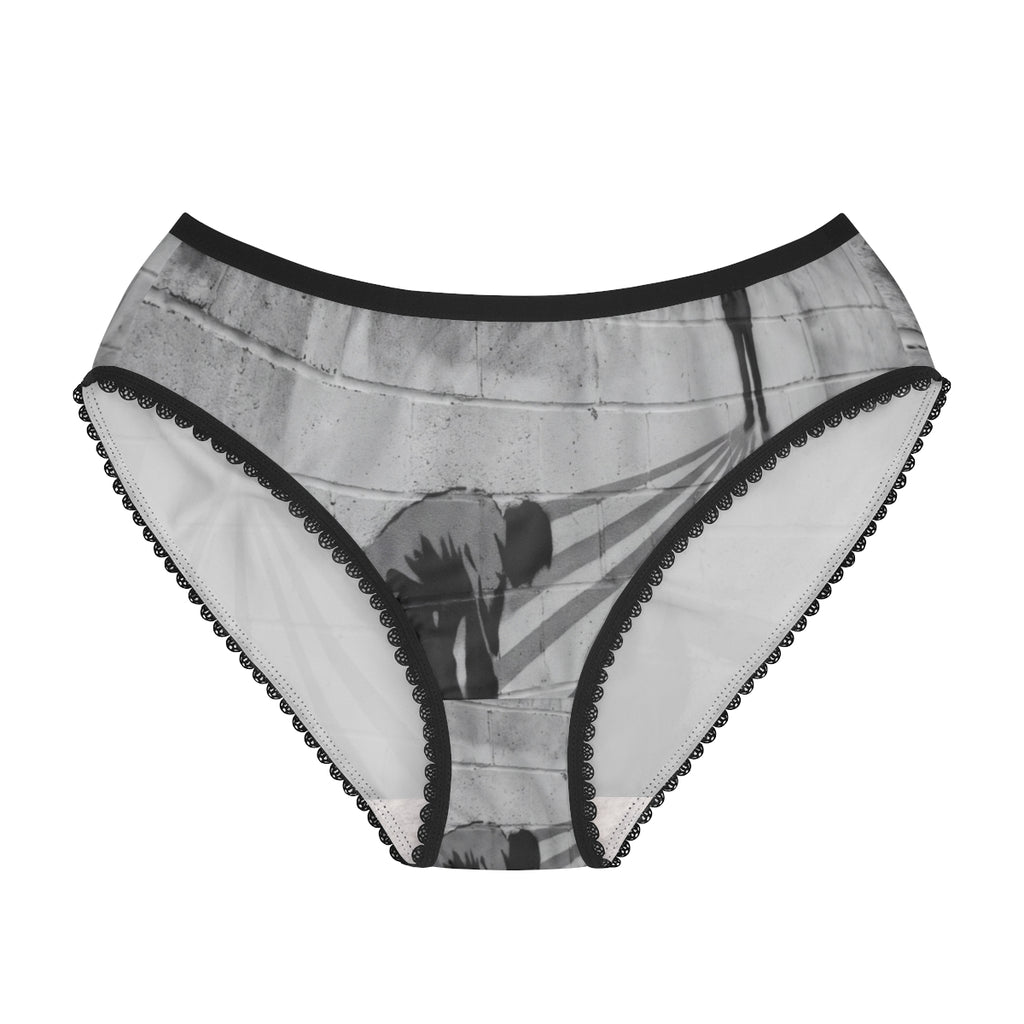 Women's Briefs with Urban Street Mural Art