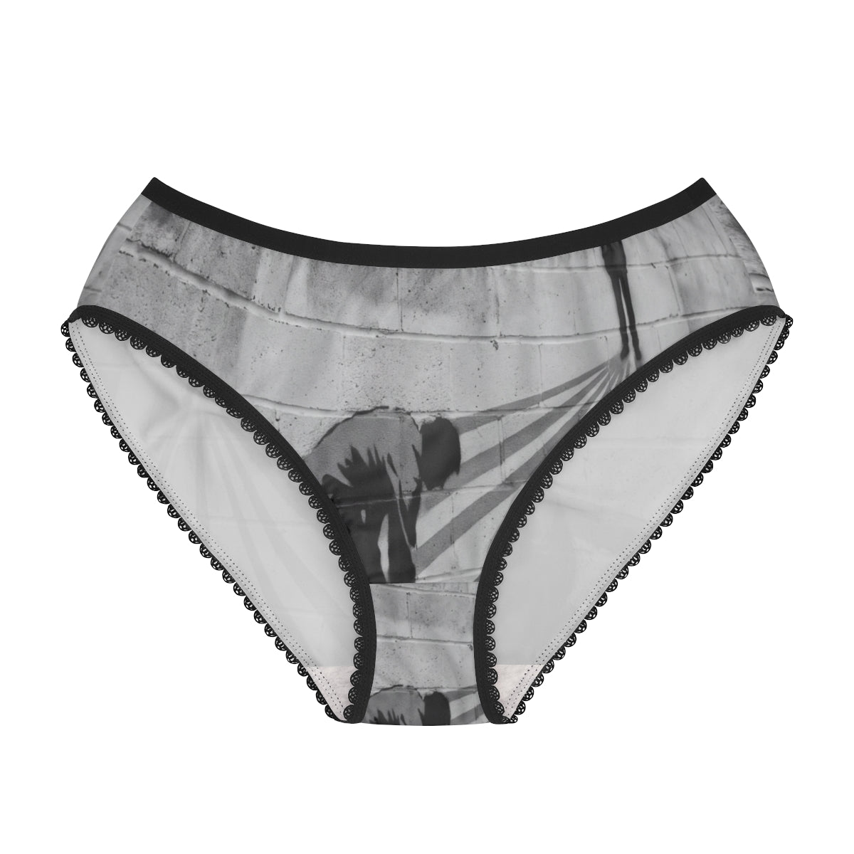 Women's Briefs with Urban Street Mural Art