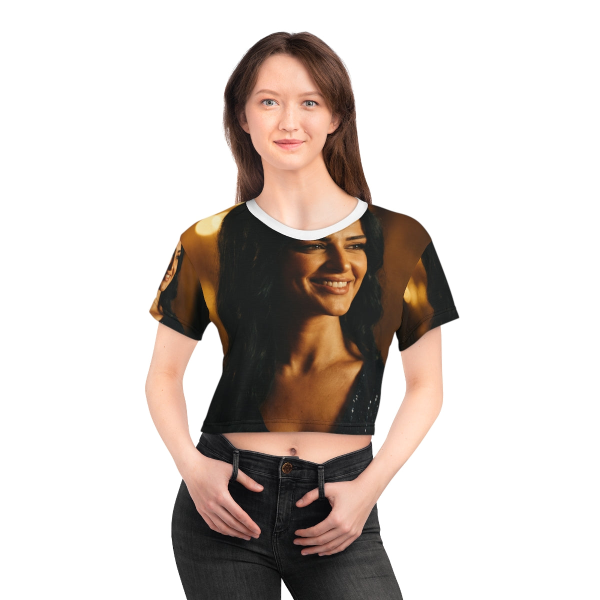 Crop Tee - Night Luxe Aesthetic