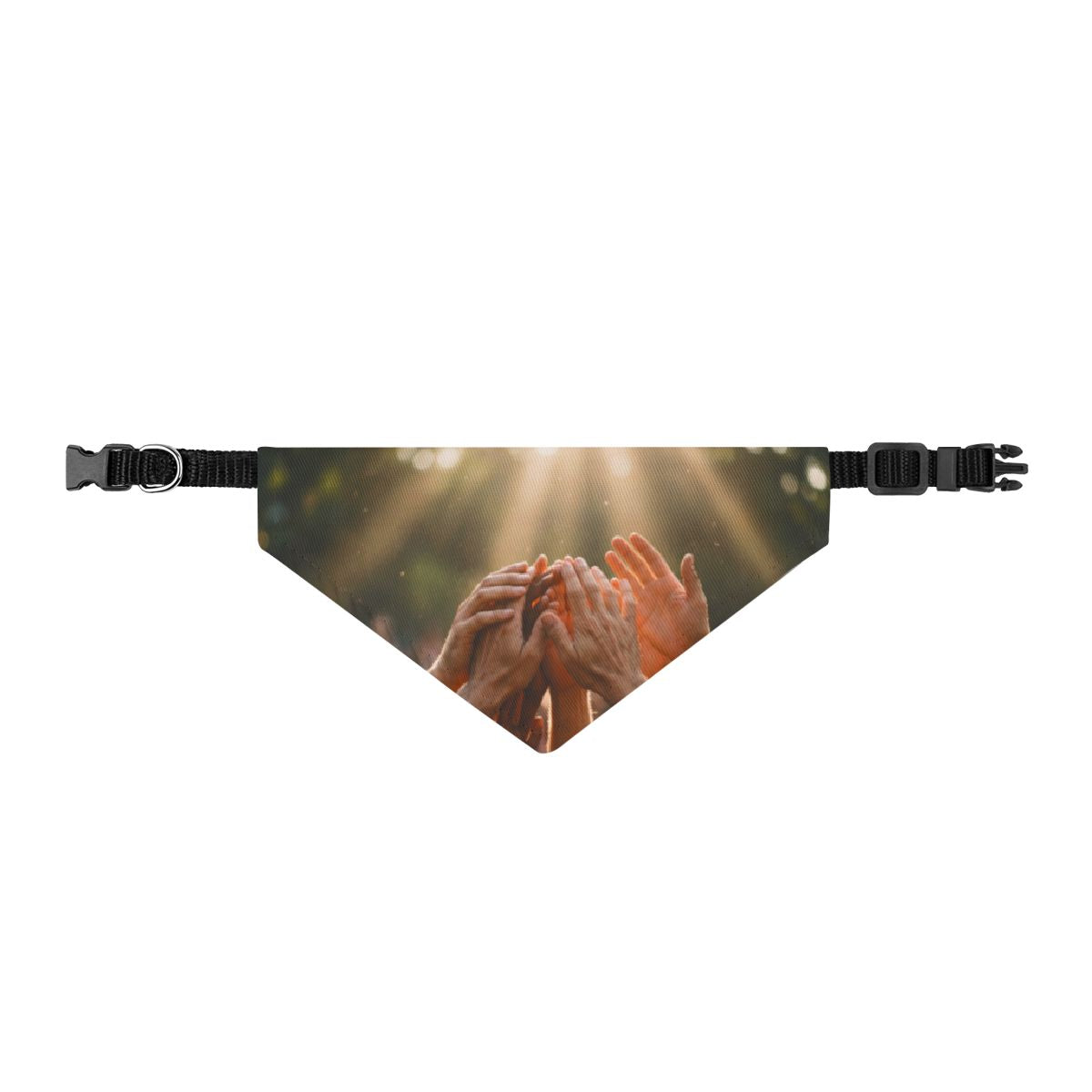 Clip-on Pet Bandana - Golden Rays of Unity Wall Art |...