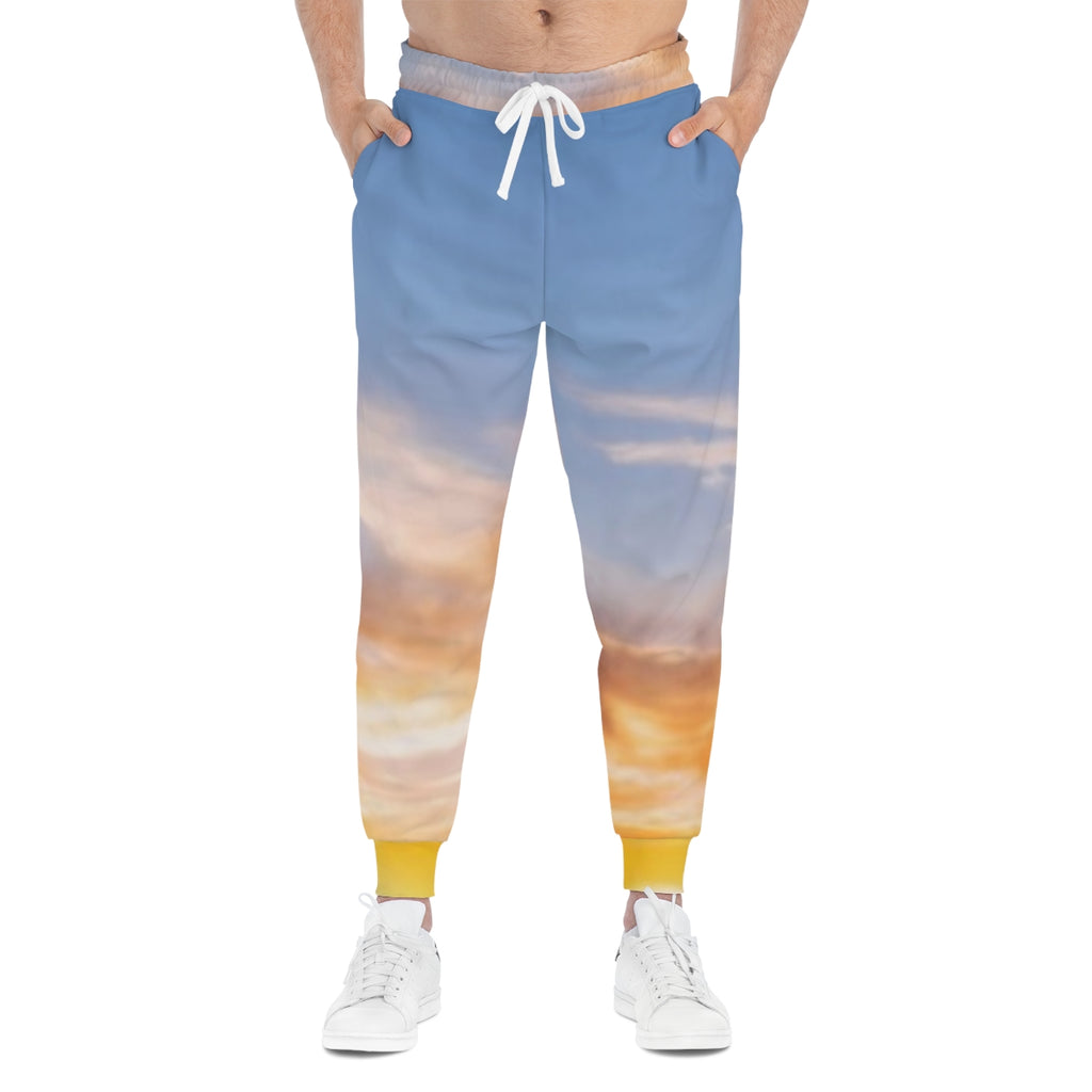 Men's Athletic Joggers - Golden Hour Ridge | Echovira...
