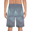 Men's Board Shorts - Liminal Corridor Fog Art Print |...
