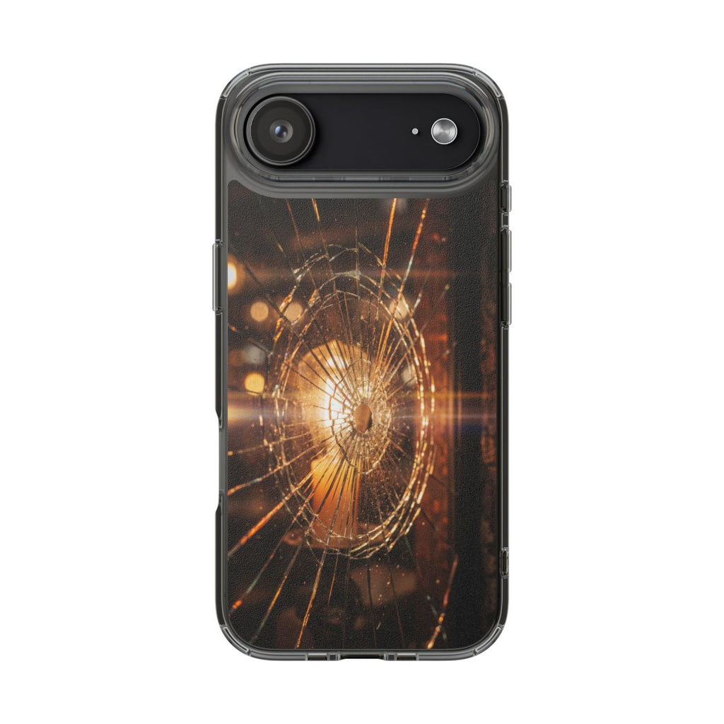 Clear Impact-Resistant Case - Fractured Glow