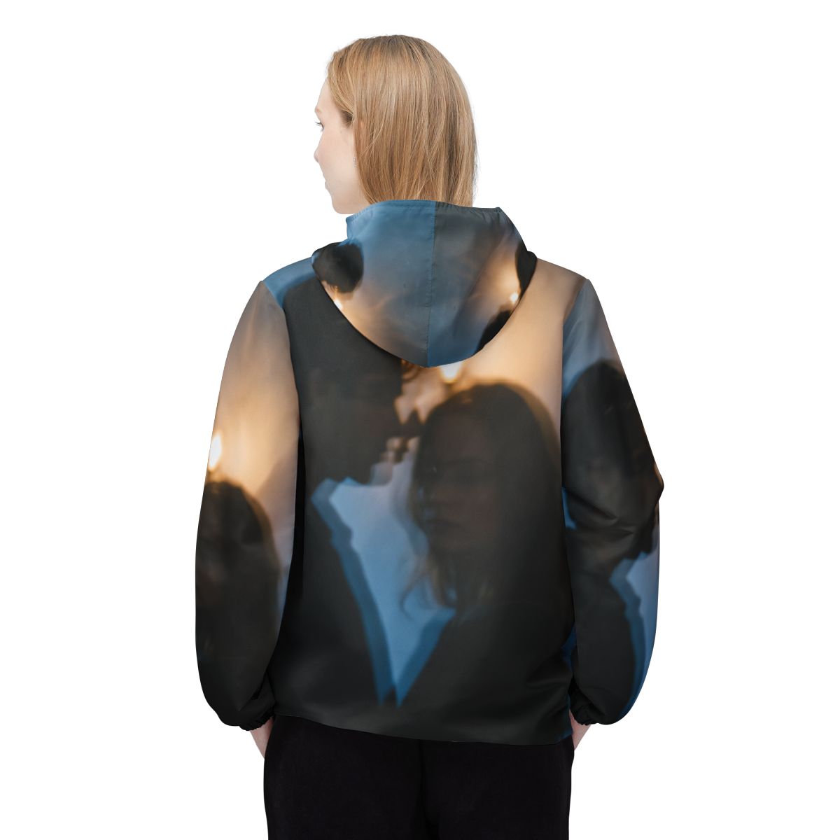 Midnight Shadow Windbreaker - Aesthetic Outerwear | Echovira...