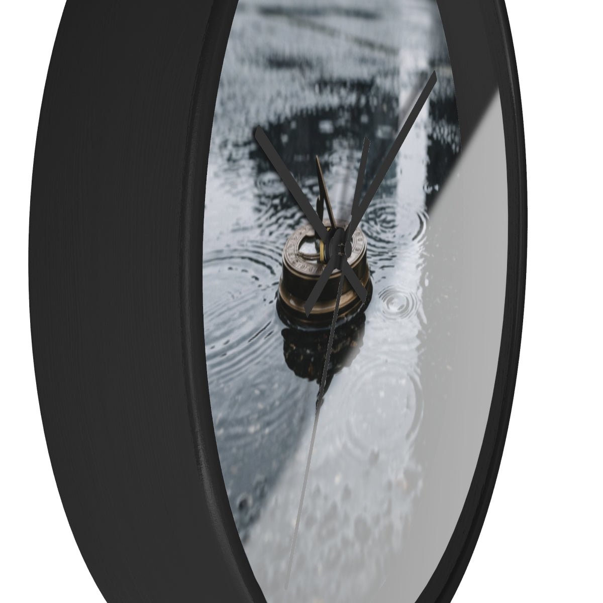 Wall Clock - Sundial in Rain Urban Timepiece | Echovira...
