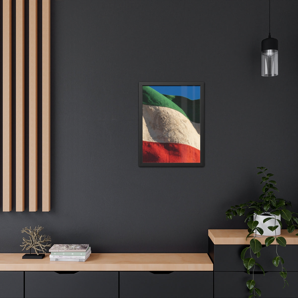 Framed Wall Art - Heritage Flag — Portrait