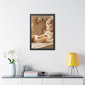 Framed Vertical Poster - Cozy Felt Hearth — Black (11×14......