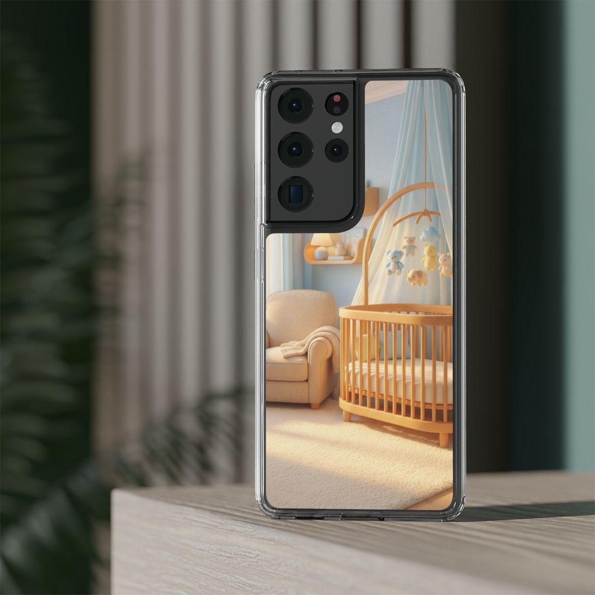 Clear Impact-Resistant Cases - Soft Blue Clear Phone Case...