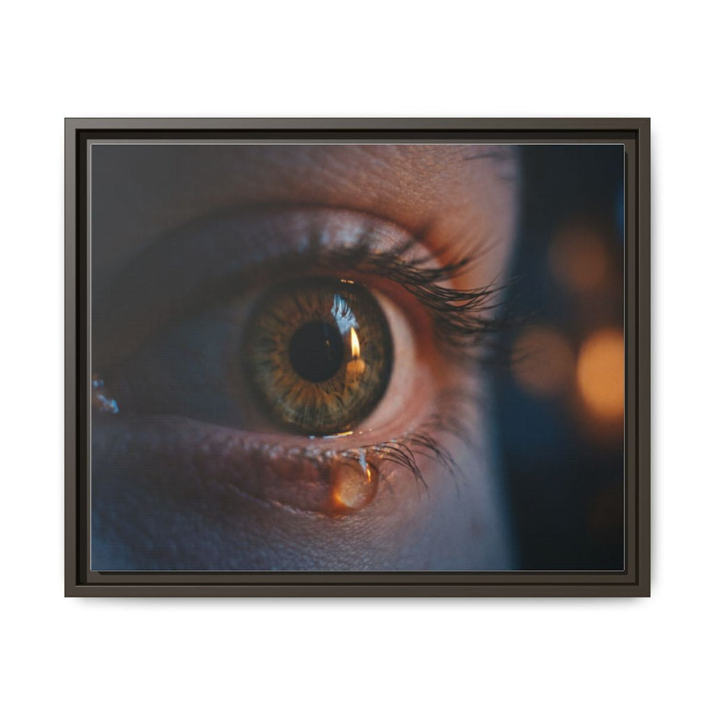Framed Matte Canvas - Mystic Eye — Espresso / 1.25"