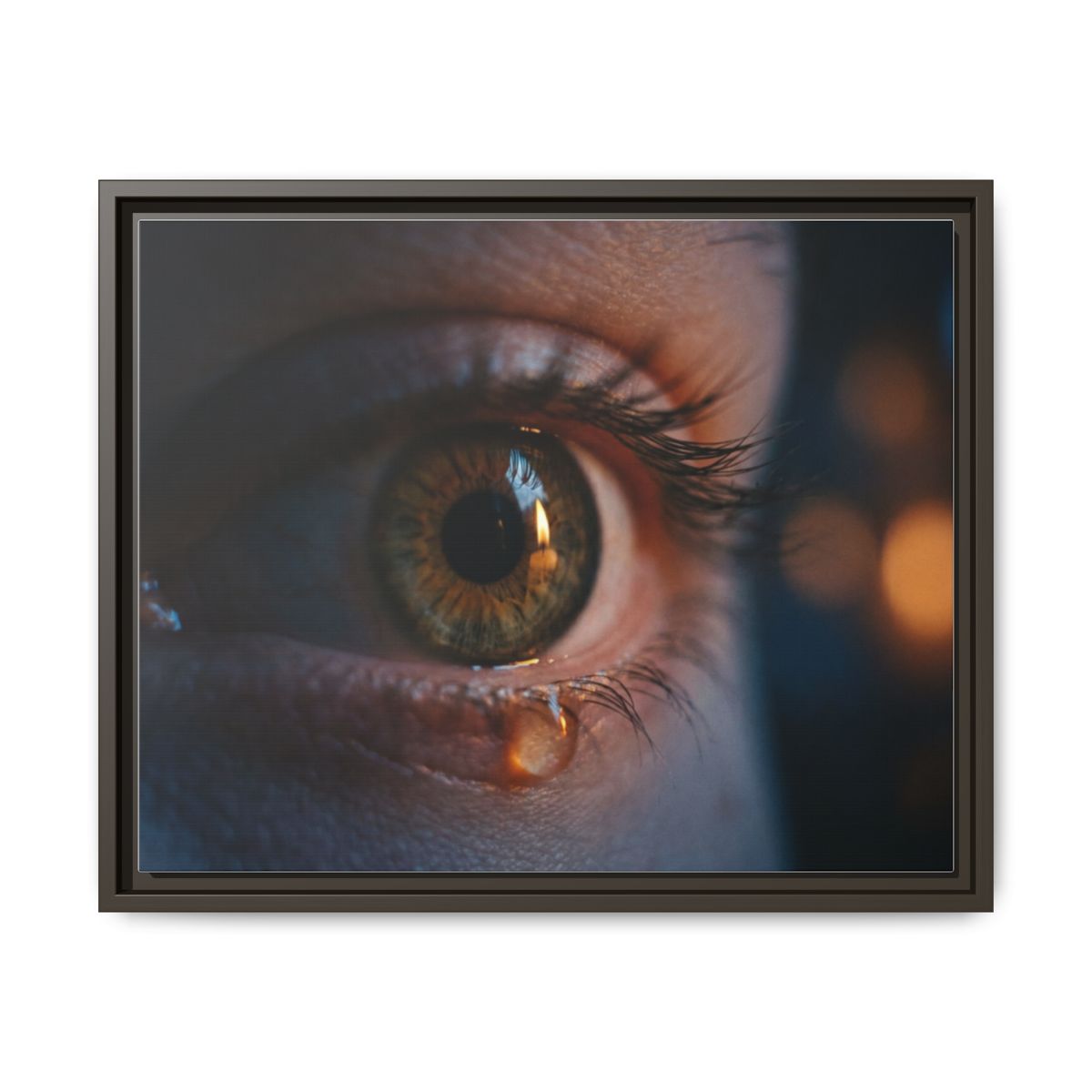 Framed Matte Canvas - Mystic Eye — Espresso / 1.25"