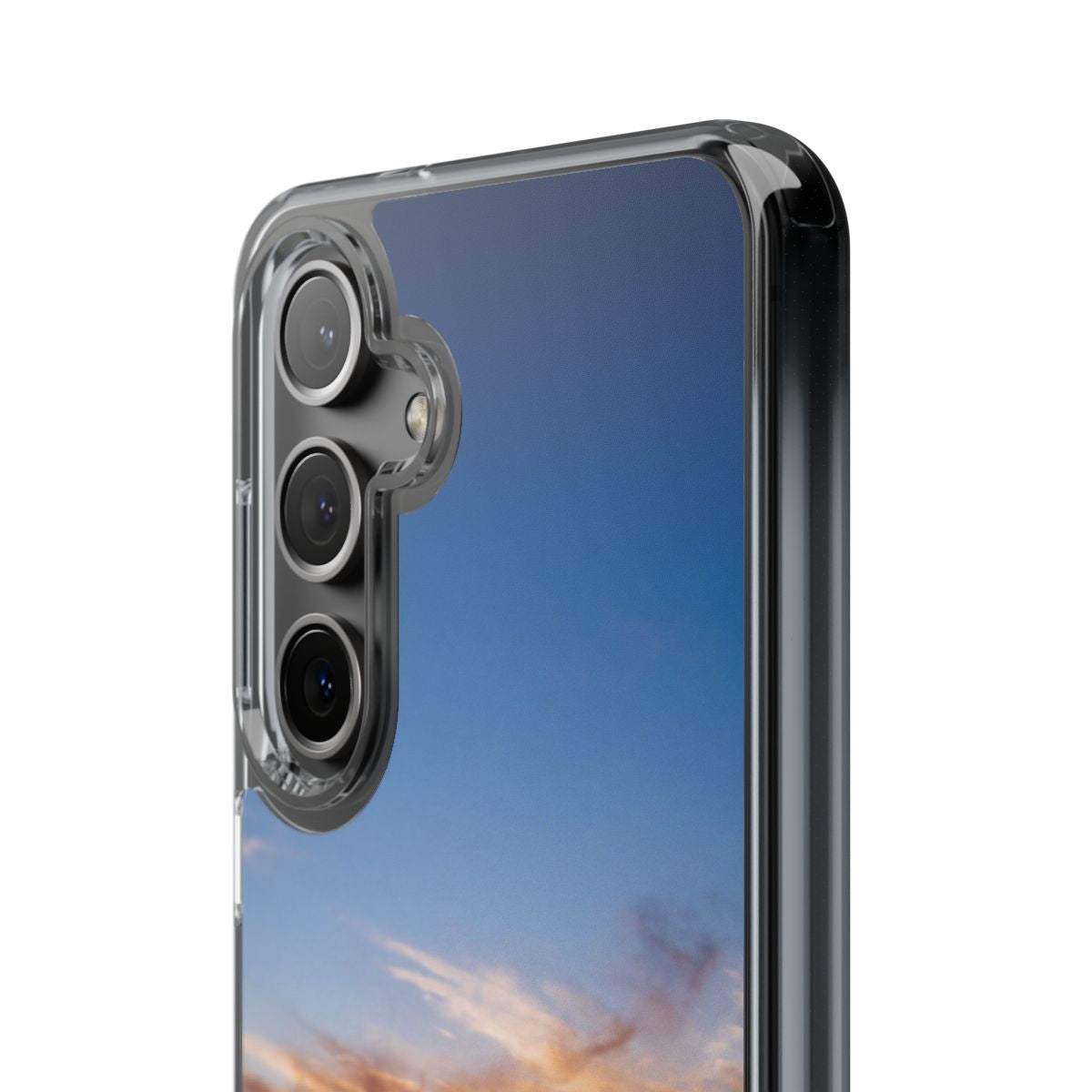 Clear Impact-Resistant Case - Sunset Peaks