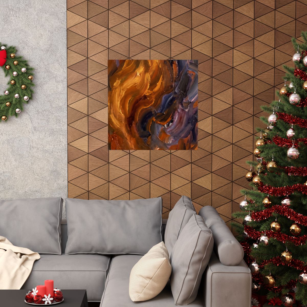 Matte Vertical Poster - Ember Resonance Wall Art (8×10 &......