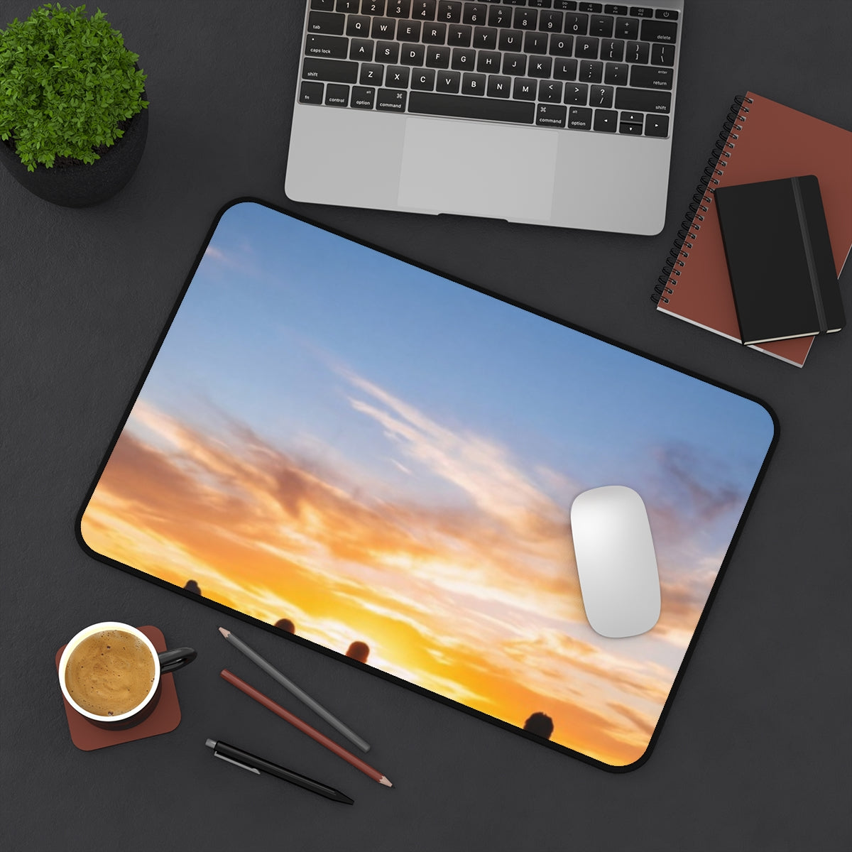 Desk Mat - Golden Hour Ridge | Echovira Gallery