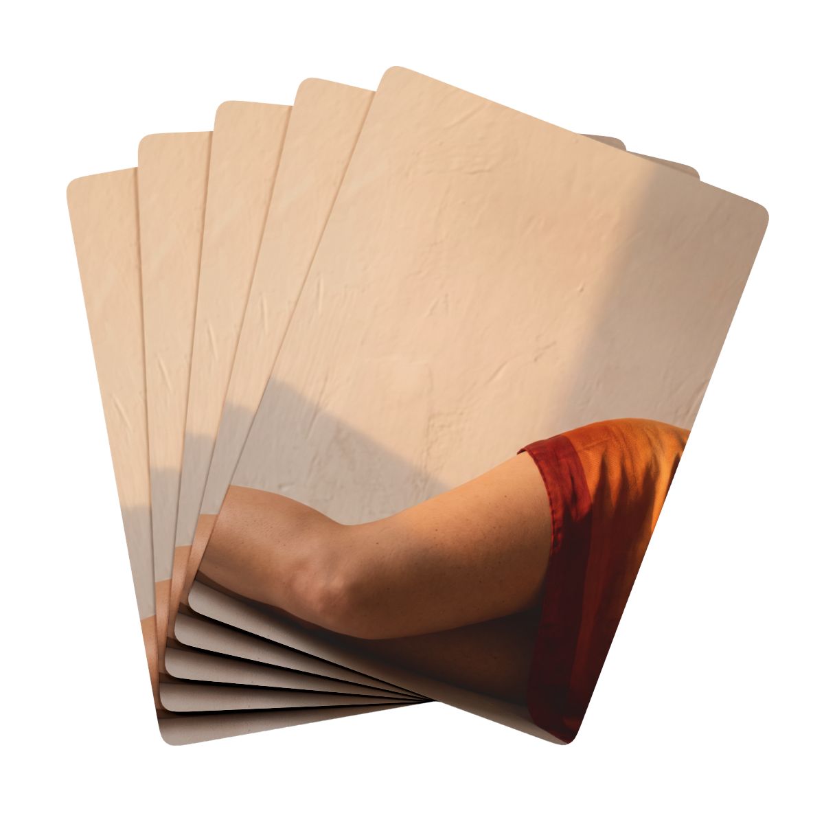Poker Playing Cards - Amber Light Reclining Silhouette |...