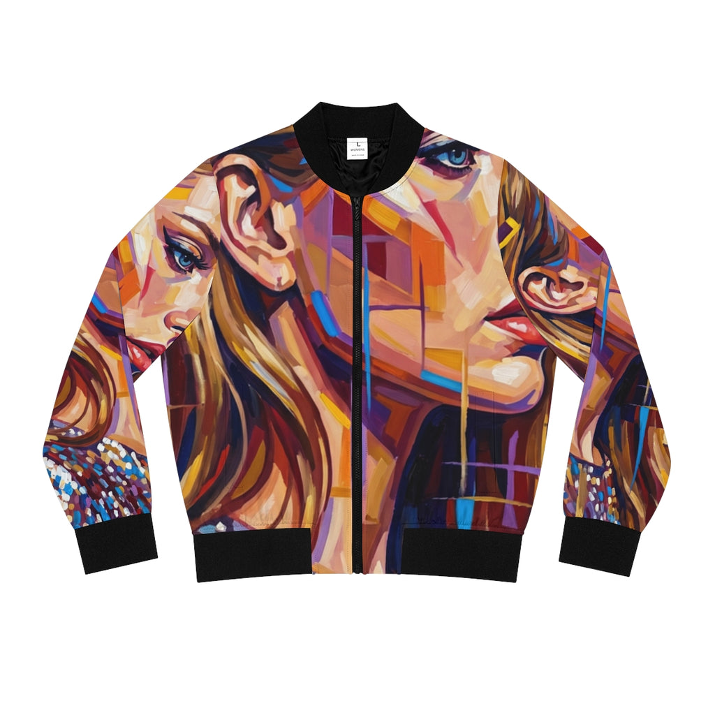 Women's Bomber Jacket - Shattered Elegance | Echovira...